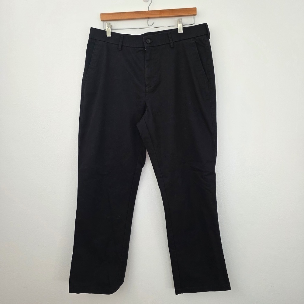 Haggar Straight Fit Black Pants - 36x30